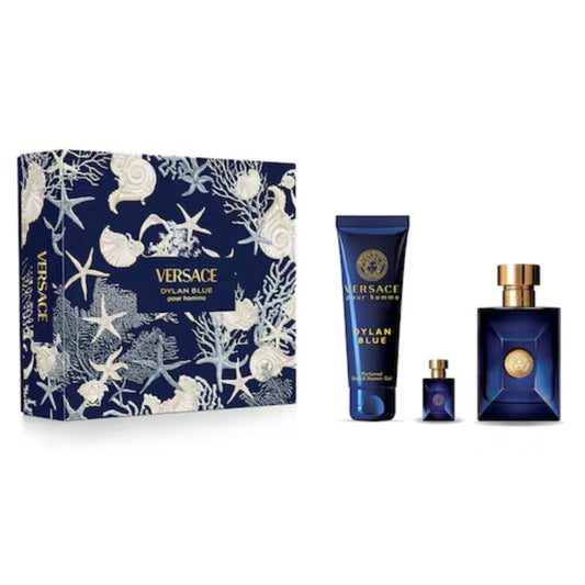 Versace Dylan Blue Kit (100ml EDT + 100ml Gel de baño + 10ml EDT)