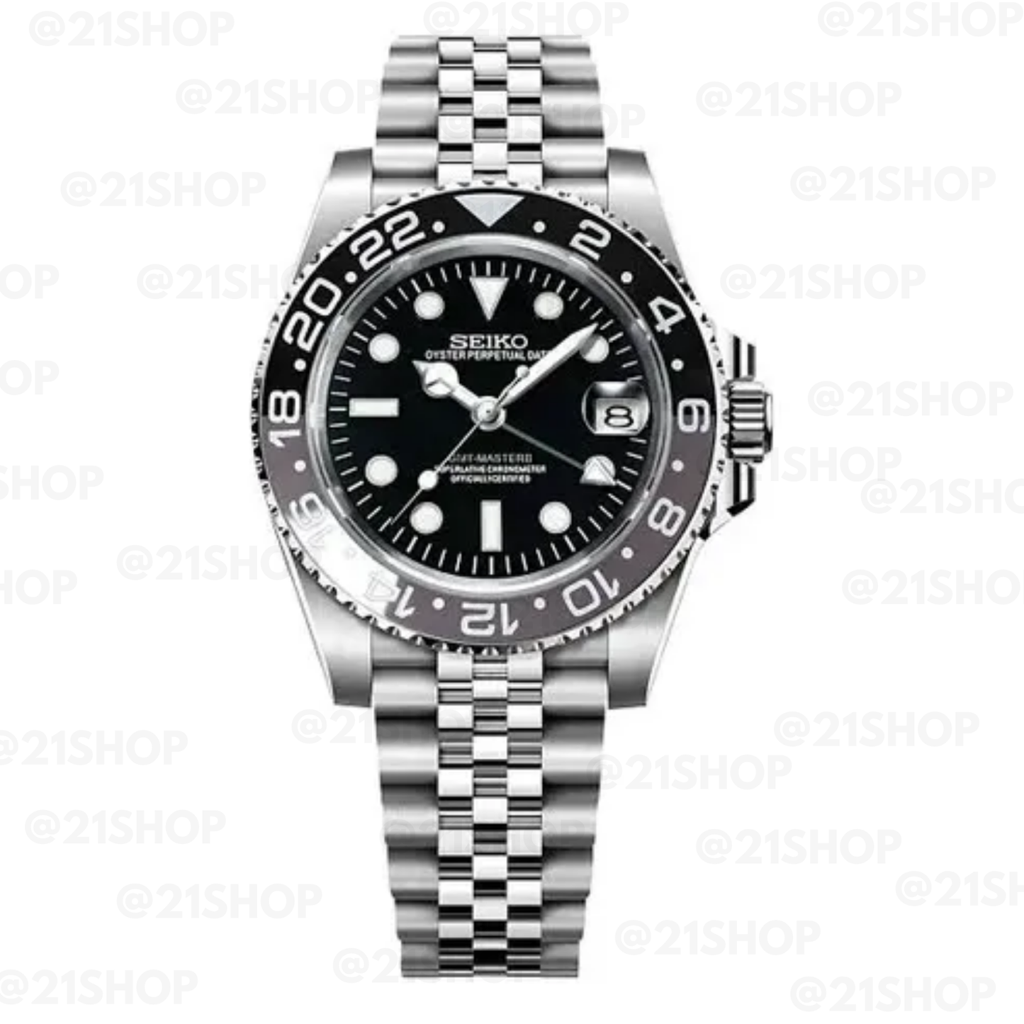 Seiko Mod "Bruce Wayne GMT"