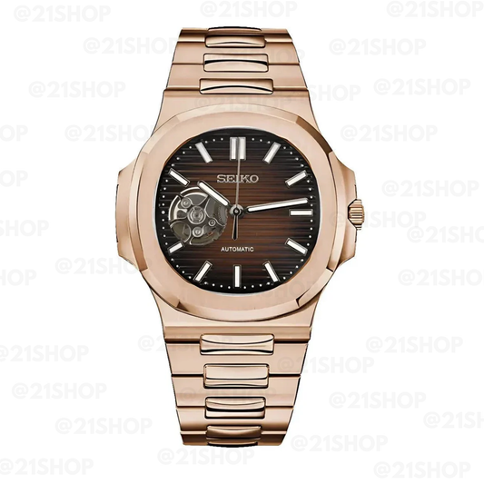 Nautilus Open Heart "Seiko Mod" Rose Gold