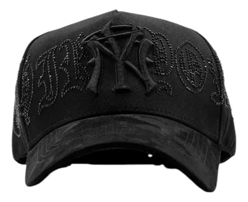 NY Crystals Black "Thirty One Hats"