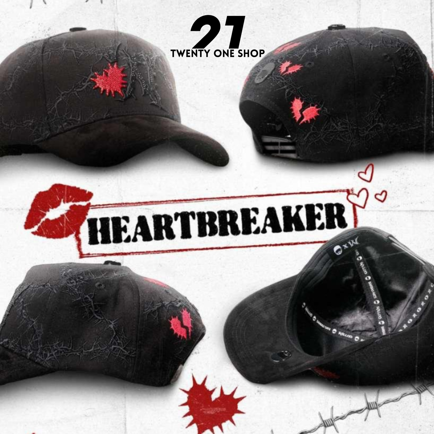 Heart Breaker "Barbas Hats X Lonche X Wilito" PREVENTA