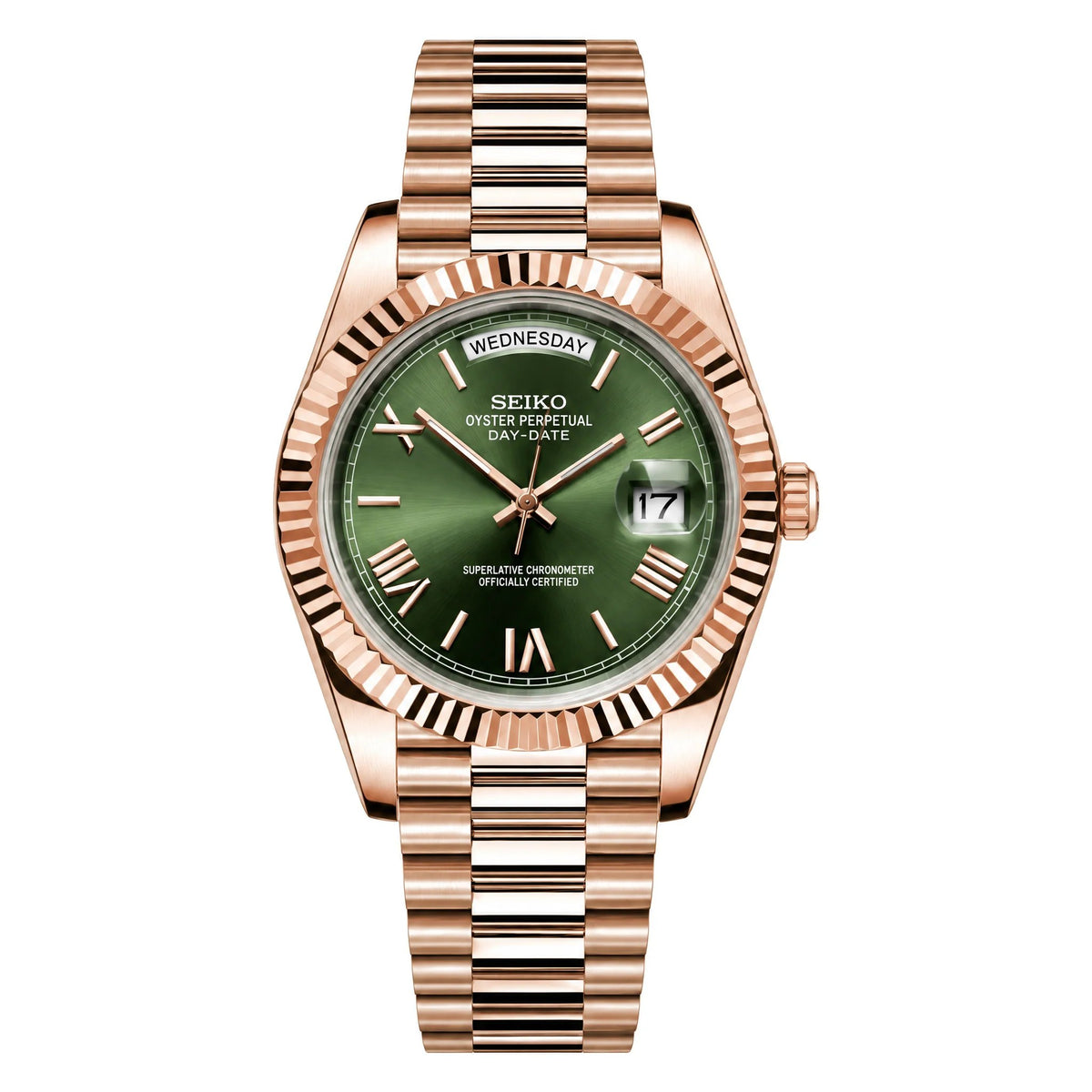 Day Date Rose Olive "Seiko Mod"